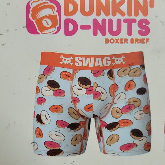 Dunkin Donuts Themed Boxer Briefs in GIFT BOX, Men's Size L New - Picture 1 of 5